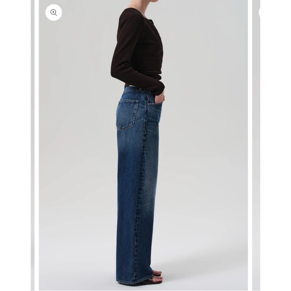 Citizens of Humanity Ayla Baggy Cuffed Crop Wide Leg Jeans Claremont 29 - Picture 4 of 13
